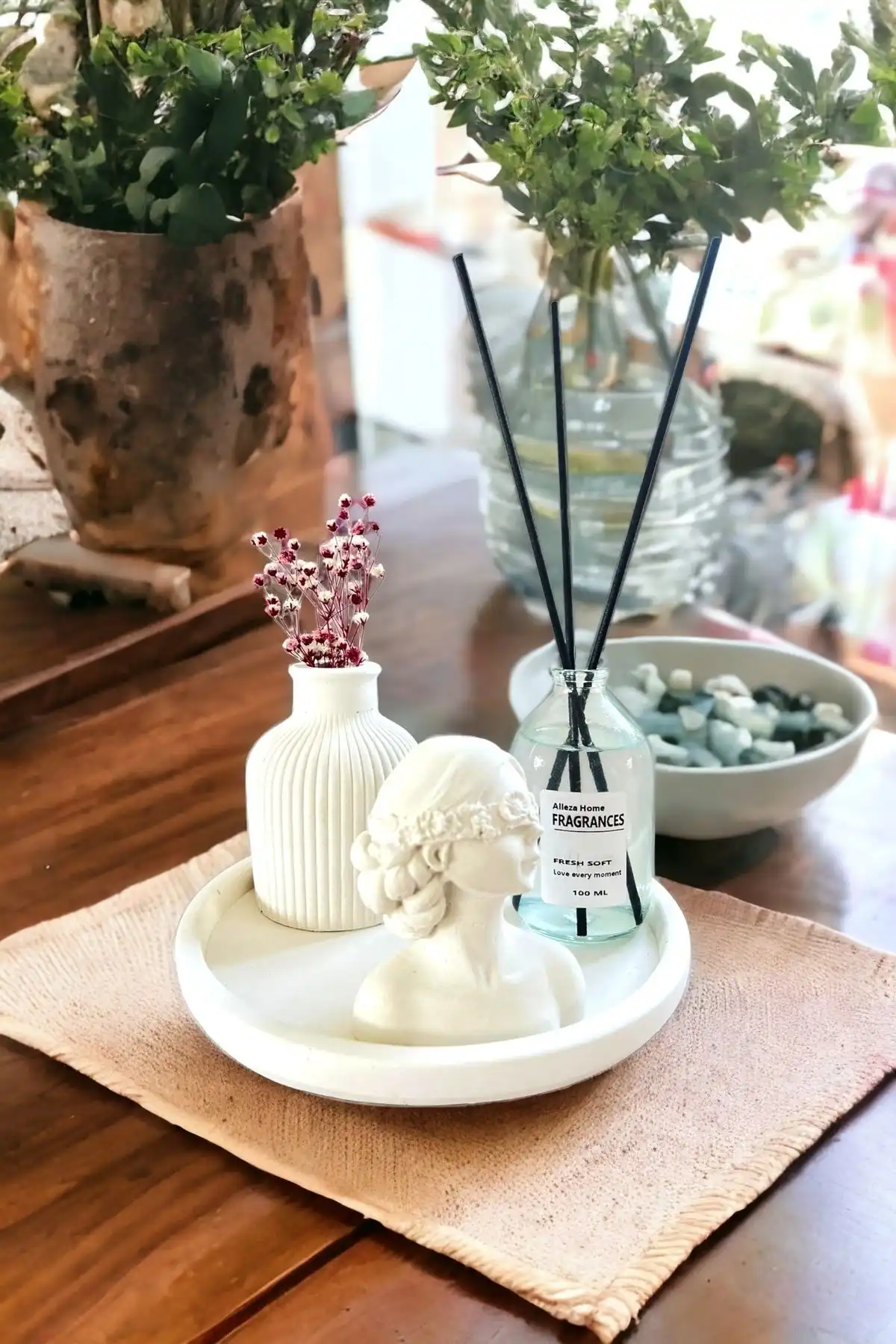 Modern Beton Vazo ile Estetik ve Fonksiyonelliği Evinize Taşıyın, ALLEZA HOME