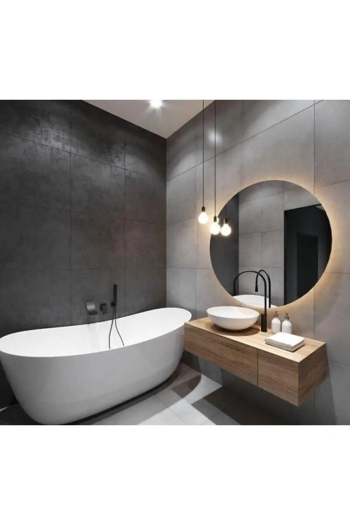 Narkissos Dizayn 60 Cm Günışığı Ledli Yuvarlak Banyo Aynası Özellikleri ve Faydaları
