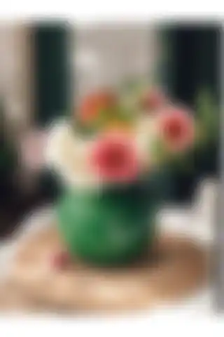 Lui Tasarım Paşabahçe Altın Yaldızlı Yeşil Fanus Cam Vazo ile Eşsiz Dekorasyon
