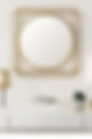 Tino Furniture Drax Altın Renkli Metal Dekoratif Dresuar Aynası