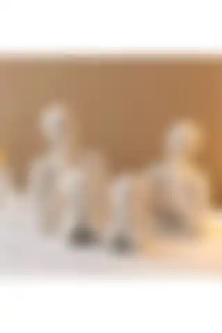 Havalı Tasarım Dekoratif İki Çocuklu Aile Heykeli Betondan Modern ve Şık Tasarımı