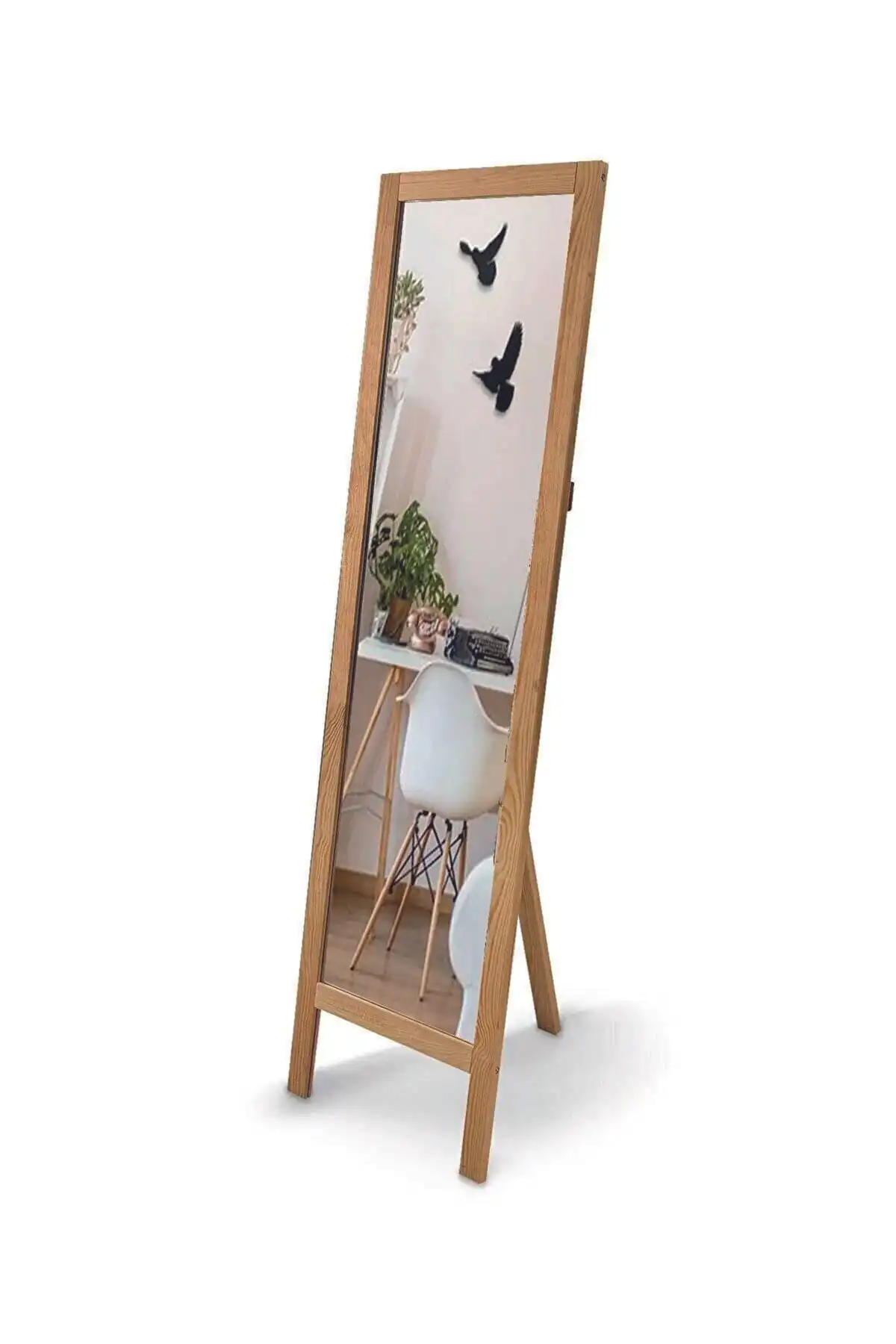 Kiyra Wood Doğal Ayaklı Boy Aynası: Estetik ve Fonksiyonelliğin Buluşması