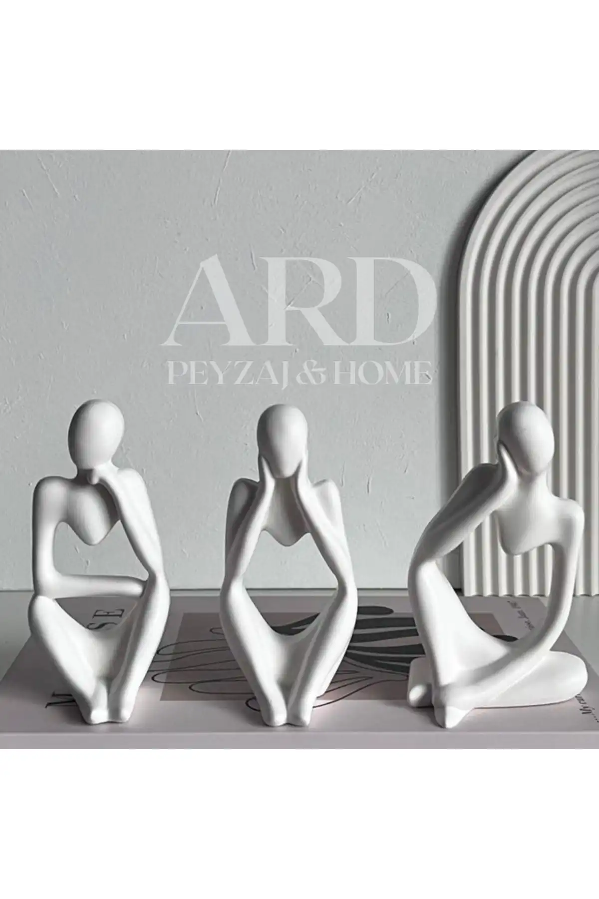 ARD Peyzaj& HOME Nordic Tarzı 3'lü Heykel Seti ile Eviniz için Şıklık Katın