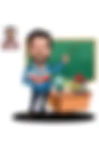 3D Hediye Dünyası'ndan Unutulmaz Öğretmenler Günü Hediyesi Karikatür Biblo