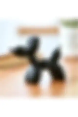CajuArt Dekoratif Minyatür Balon Köpek Biblo ile Modern Ev Dekorasyonu