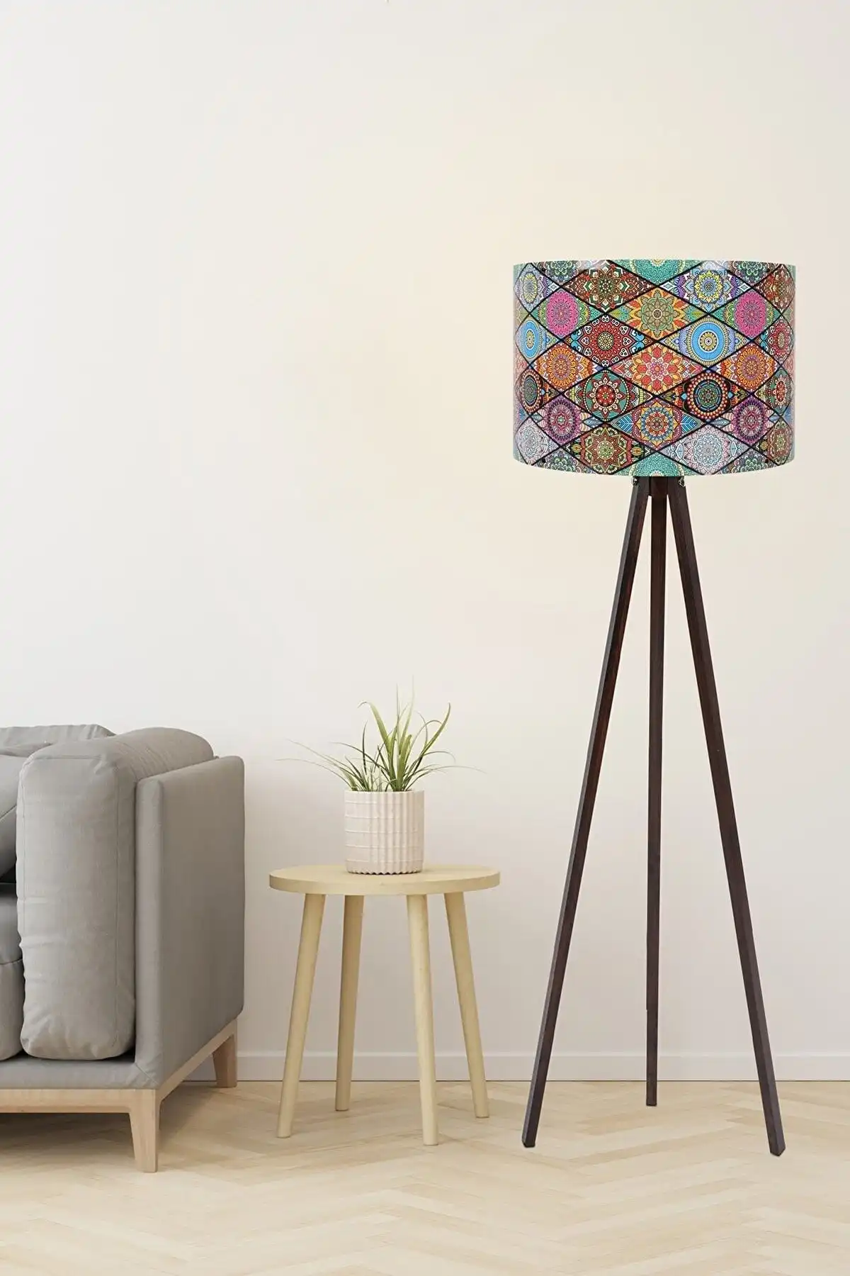 MHK Collection Tripot MDF Ayaklı Çini Desenli Lambader Hakkında Bilgi ve Yorumlar