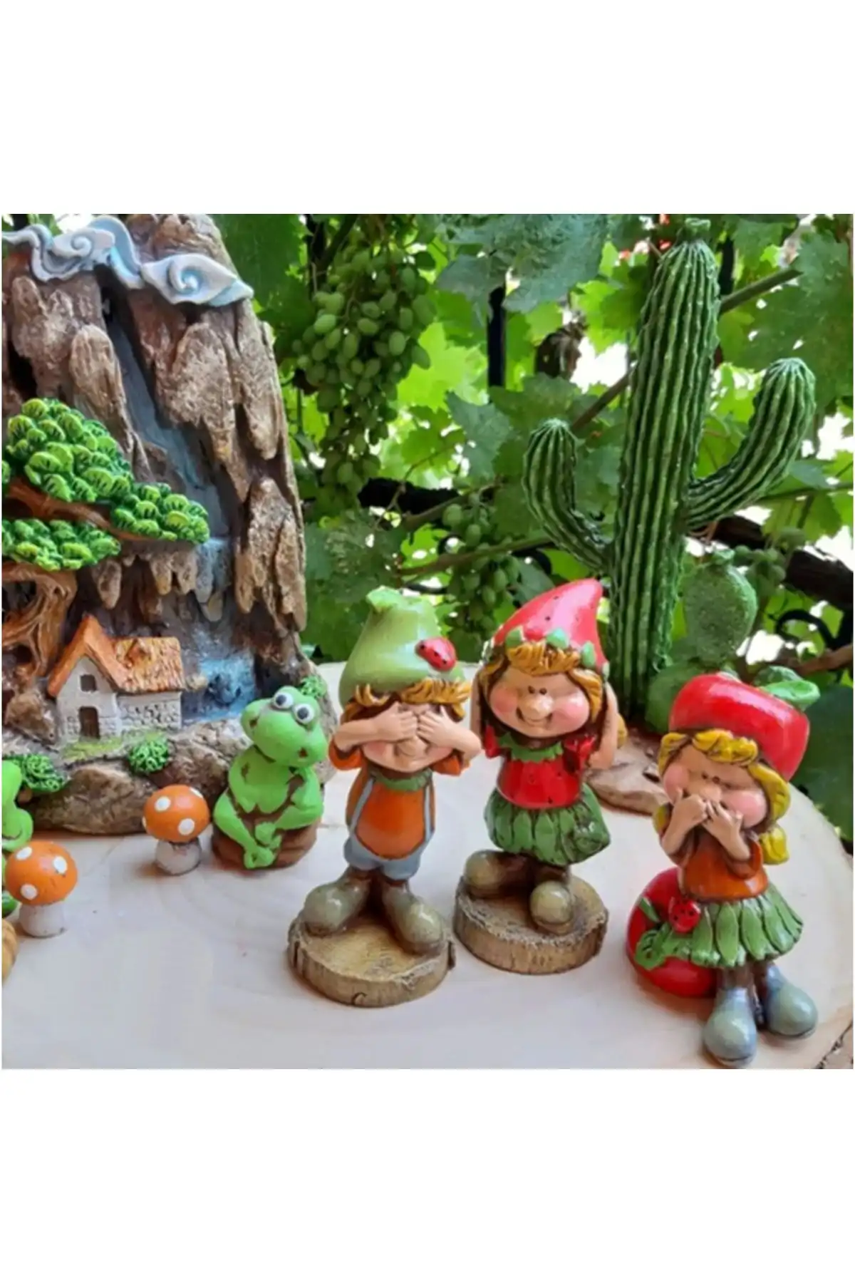 Atölye Dekupaj Sevimli Bebek Set Biblo: Retro Tarzda El Yapımı Dekoratif Obje